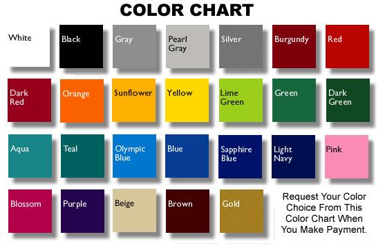 Greenstar Vinyl Color Chart